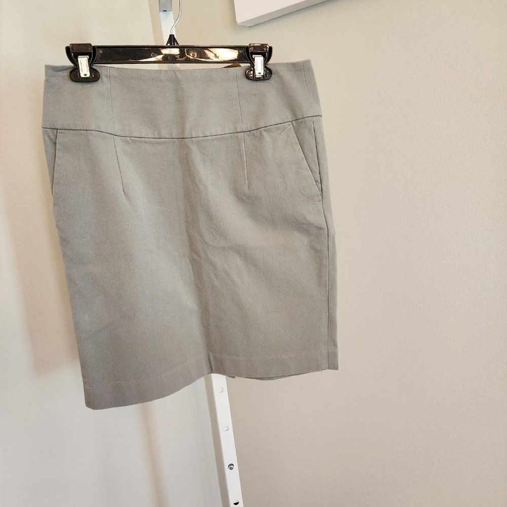 Gray Banana Republic Pencil Skirt #pockets (2303126) - Picture 2 of 8
